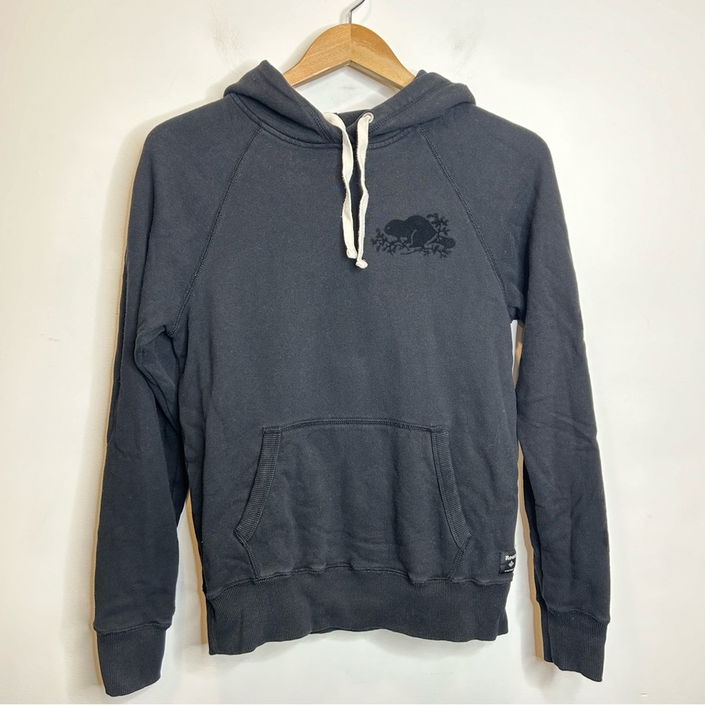 Roots Women’s Logo Hoodie Sweater Black